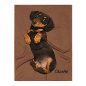 Uniek Fleece Deken met het Portret van Jouw Hond