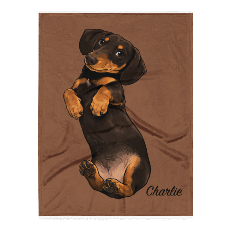 Uniek Fleece Deken met het Portret van Jouw Hond