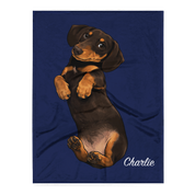 Uniek Fleece Deken met het Portret van Jouw Hond