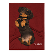 Uniek Fleece Deken met het Portret van Jouw Hond