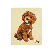 Uniek Sherpa Deken met het Portret van Jouw Hond