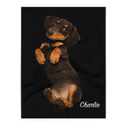 Uniek Fleece Deken met het Portret van Jouw Hond